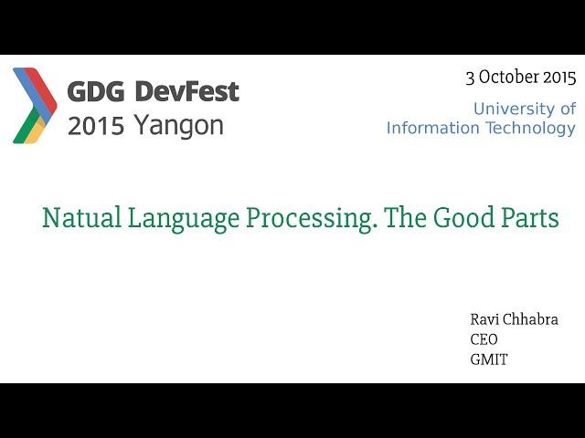 Natual Language Processing. The Good Points