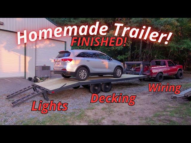 Homemade Trailer Finale | Wiring, Decking It's FINISHED!!