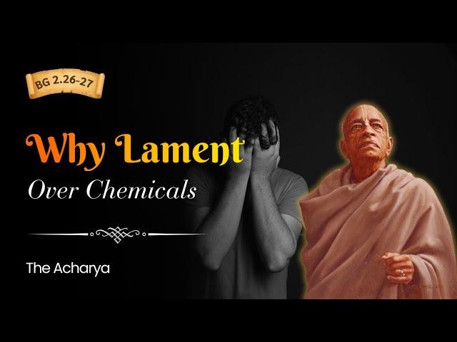 Why Lament Over Chemicals | Srila Prabhupada | BG 2.26-27