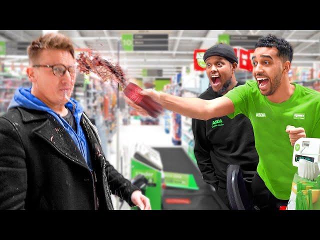 We Pretended To Work At The Grocery Store (Fake Employee Prank)