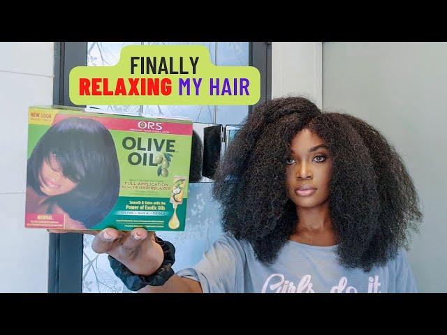 RELAXING MY VIRGIN NATURAL HAIR AT HOME/THE BEST WAY TO RELAX VIRGIN HAIR