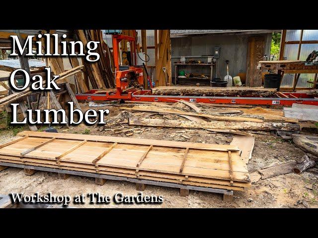 Milling Oak Lumber on the Wood-Mizer LT15 WIDE