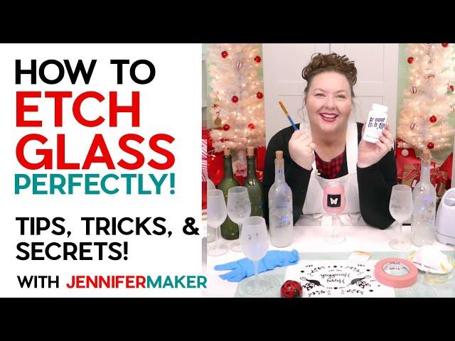 How to Etch Glass Perfectly: Tips and Tricks for BETTER Results!