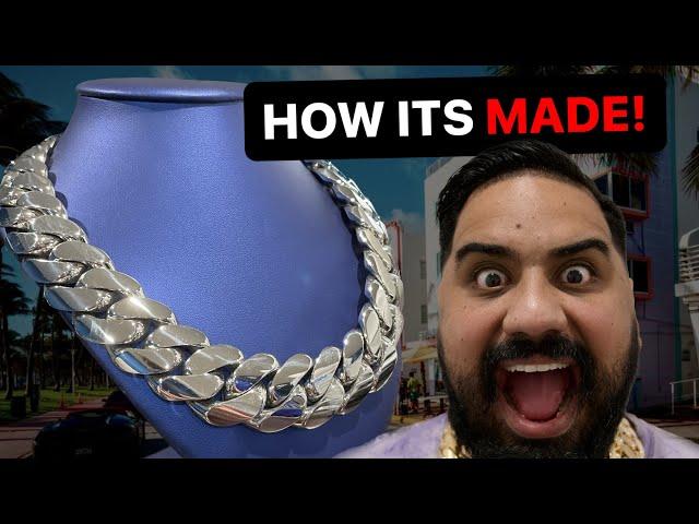 See How This Stunning Silver Cuban Link Chain is Handmade in Miami!