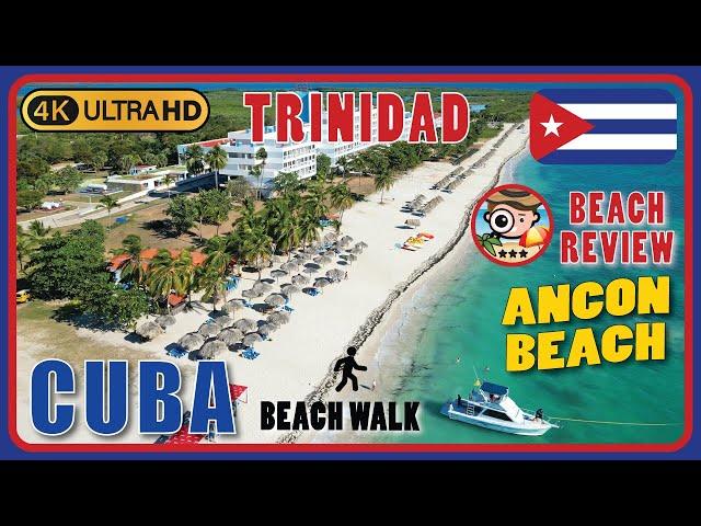 Ancon Beach Trinidad Cuba  (Most beautiful southern beach) 4K Walking Tour / Beach Walk & Review