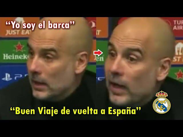 PEP GUARDIOLA se BURLA del REAL MADRID tras GOLEADA de MANCHESTER CITY HOY