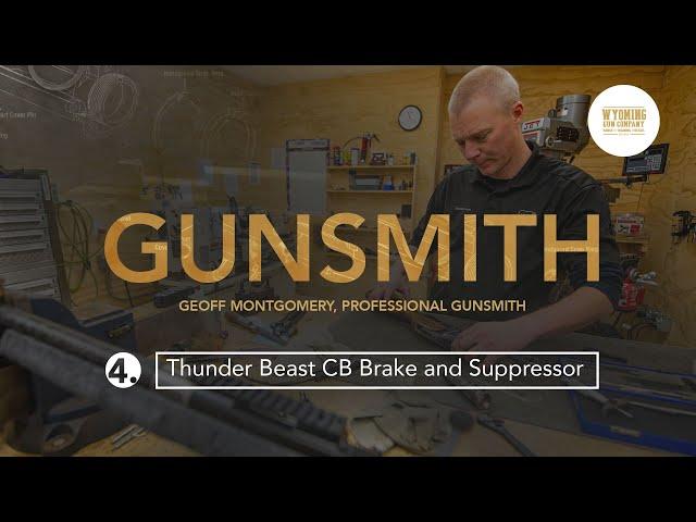 Professional Gunsmith Crowning and threading a barrel for a suppressed hunting rifle