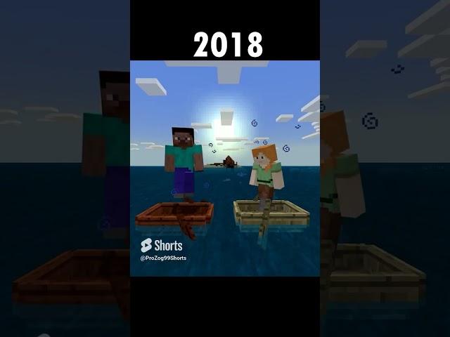Minecraft Evolution 2022-2009 #shorts #minecraft