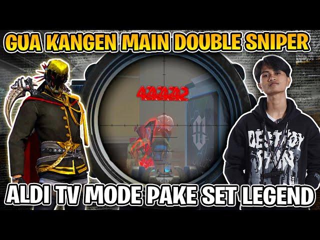 ALDI TV KANGEN MAIN DOUBLE SNIPER SOLO VS SQUAD !! GILA NGERI BANGET CUY !!