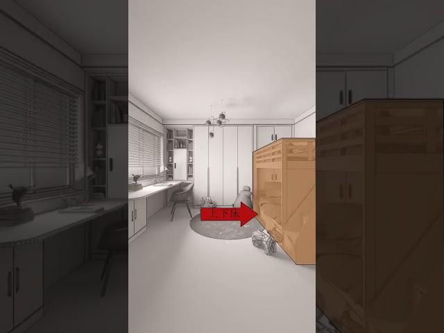 住宅装修之北欧风格小孩房间设计效果