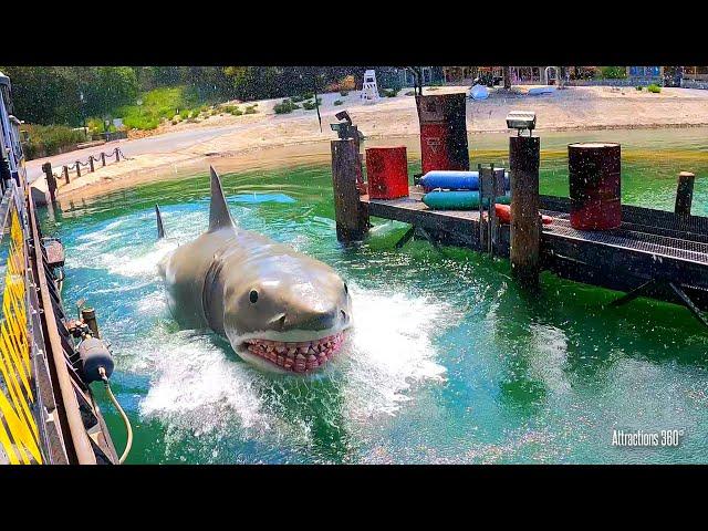 [4K] Jaws, King Kong, & Earthquake | Studio Tour Ride at Universal Studios Hollywood 2021