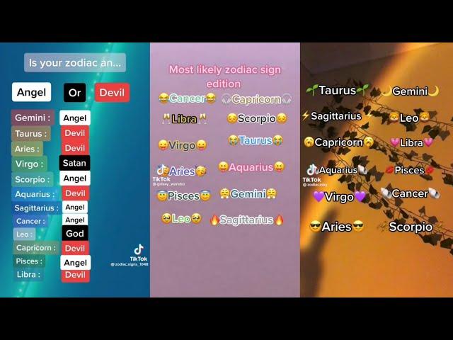 Zodiac signs tiktok that are 100% relatable  | Zodiac tiktoks 