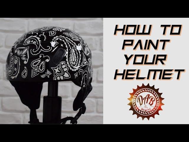 How to paint your helmet - Bandana cowboy style-