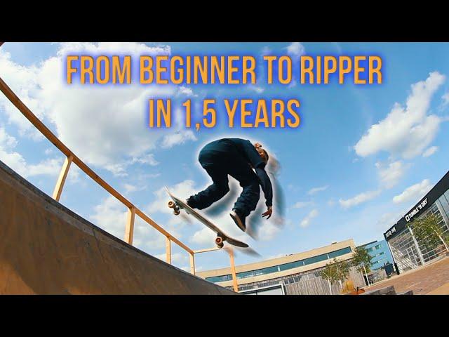 12 Years Old - 1,5 Years of Skateboarding Progression