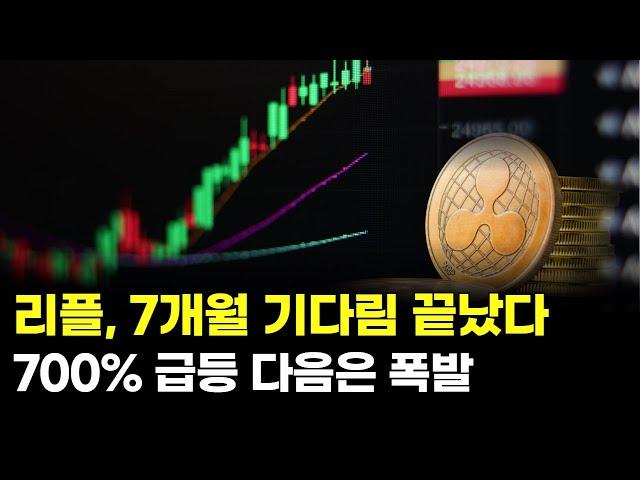 리플, 7개월 기다림 끝났다…700% 급등 다음은 폭발