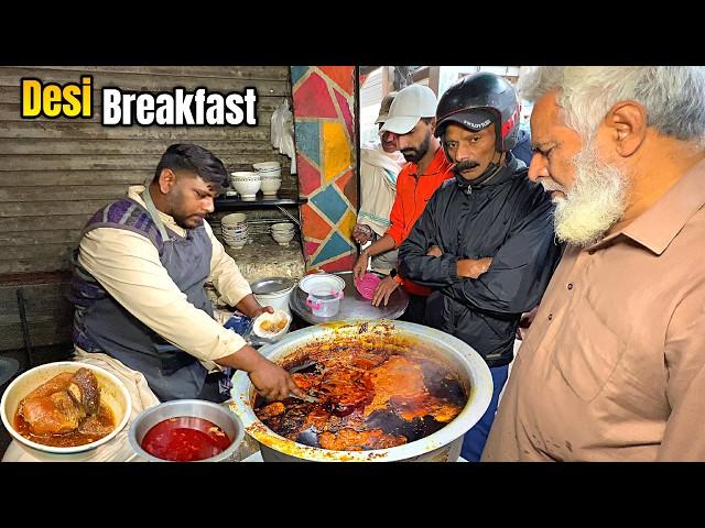 200/- Rs WHY EVERYONE LOVES LAHORE'S OLDEST BREAKFAST  LIKE NEVER BEFORE! - STREET FOOD PAKISTAN