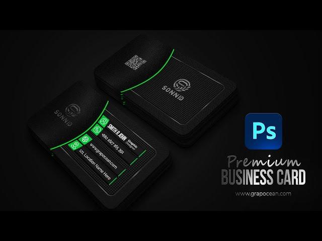 Master the Art of Designing a Dark Business Card in Adobe Photoshop