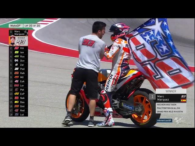 Marc Marquez pays his tribute to Nicky Hayden at the 2018 American gp