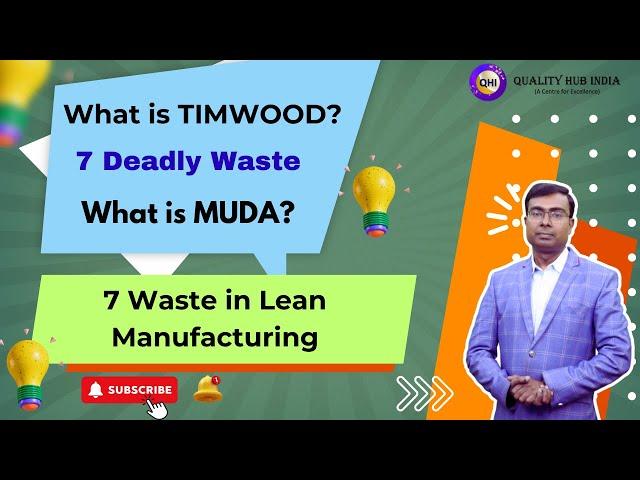 What is TIMWOOD? | 7 Deadly Waste | MUDA | Lean Manufacturing |