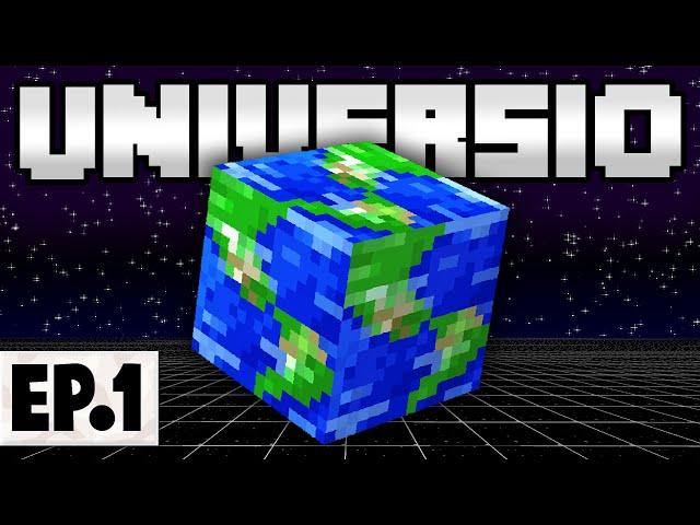 Minecraft UniversIO | CRAFTING THE SUN, THE EARTH & GRAVITY!?! #1 [Modded Questing SpaceBlock]