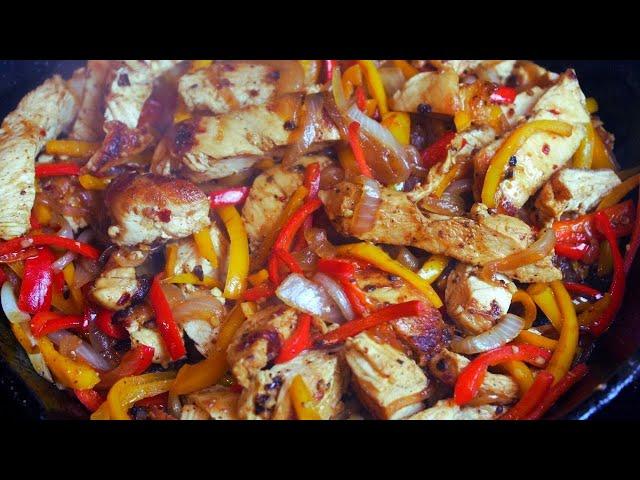 SIZZLING SKILLET CHICKEN FAJITAS