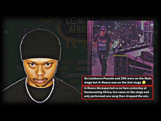 A-REECE Faces Backlash After Feeling Disrespected at Homecoming Events and Dropping the Mic