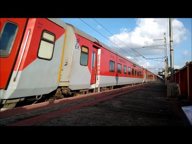 HIGH SPEED COMPILATION: Rajdhani Express Throttling Through at 130 Kmph