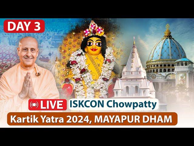 ISKCON Chowpatty Kartik Yatra 2024 | Sri Mayapur Dham | Day 03