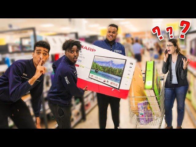 We Pretended To Work At The Grocery Store (Fake Employee Prank)