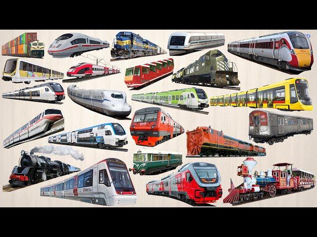 TRAINS Vehicles - Tổng hợp Tàu Hỏa, Xe Lửa | Bullet Train, Freight Train, Monorail, Maglev, Subway