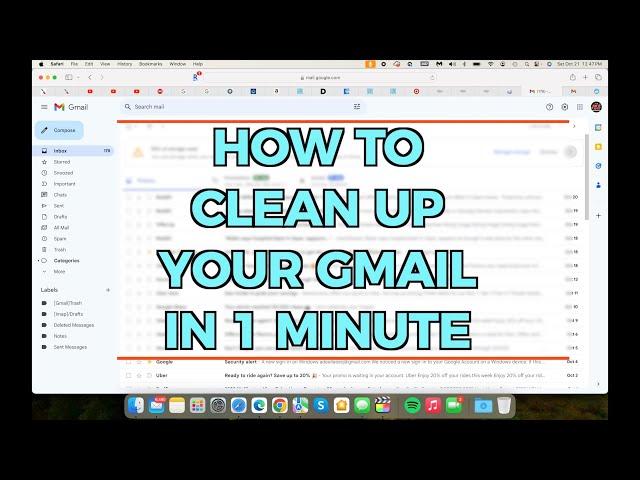 How to clean up Gmail Inbox - FAST AND EASY DIY