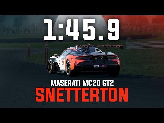 Snetterton 1:45.9 - Maserati MC20 GT2 - GO Setups | ACC 1.10.2