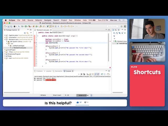 Boolean Java Tutorial #15