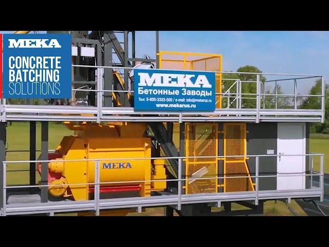 Compact Concrete Batching Plant in Sterlitamak, Russia - MEKA