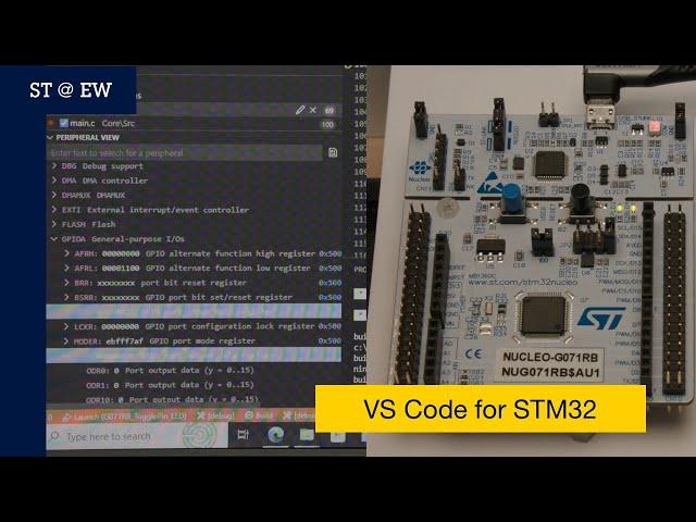 ST@EW2023: STM32 extension for VS Code