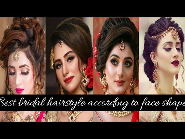 Best bridal hairstyle according to face shape/bridal hairstyles which suits on you/bridal hairstyles