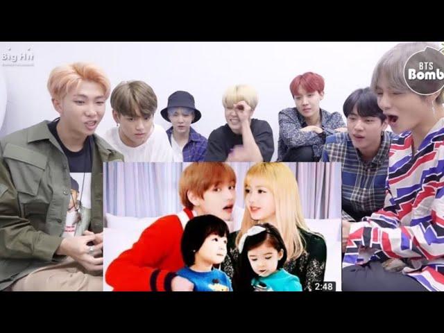 BTS Reaction to l BTS X BLACKPINK COUPLE SHIPS [TAELICE]