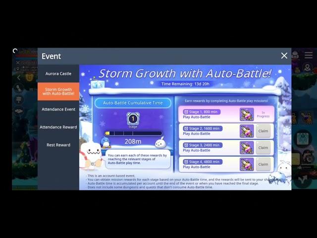 MapleStory M - Storm Growth with Auto-Battle!