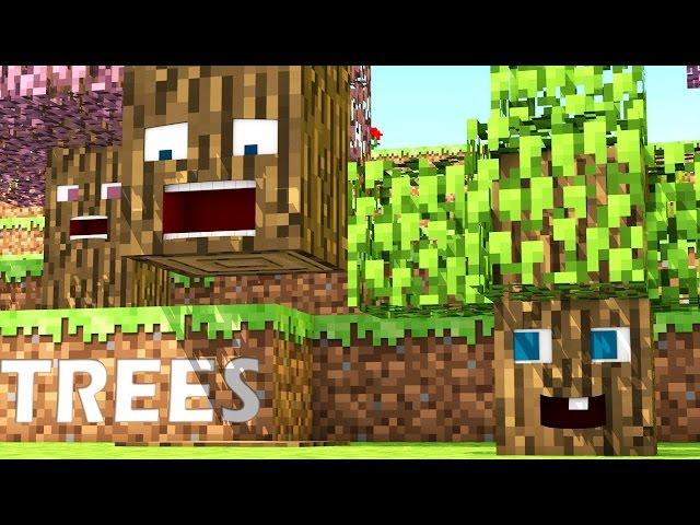 Talking Blocks: Trees (Minecraft Animation)