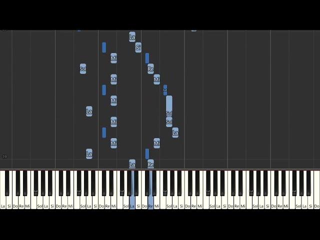 Flute Concerto No  2 2nd Movement   Wolfgang Amadeus Mozart   Piano Tutorial   Easy Piano