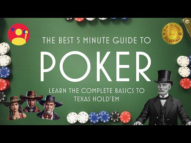 POKER in 5 Minutes | Quick Poker Guide (Texas Hold'em Style)