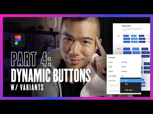 Create a Figma Design System - Button Systems W/ Variants Tutorial (Part 4)