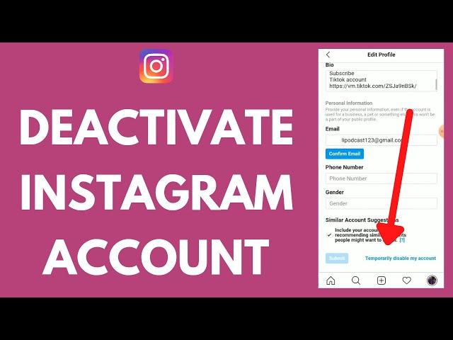 Deactivate Instagram Account: How to Deactivate Your Instagram Account Temporarily (2021)