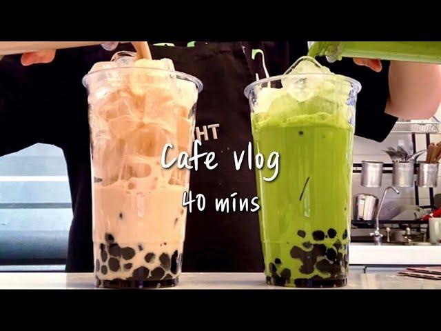 (Eng)🫵Cafe Vlog that deletes 40 minutes when clicked🫵/ 40mins cafe vlog / asmr