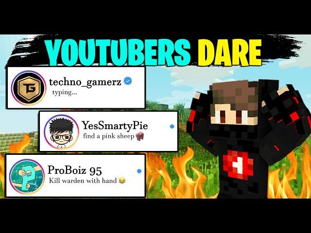 BIG Youtuber's gave me DARE  Ft. @TechnoGamerzOfficial @YesSmartyPie