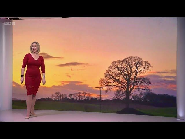 Sarah Keith Lucas - Weather - Feb 27th 2024 - BBC News at Ten (HD)