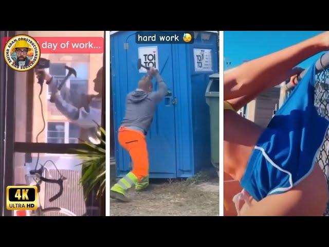 1Hour | Adam's Epic Day of Work Fails and Unstoppable Fun!  #part19 #adamrose #construction #workout