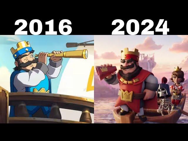 CLASH ROYALE ANTES Y AHORA 2016 - 2024