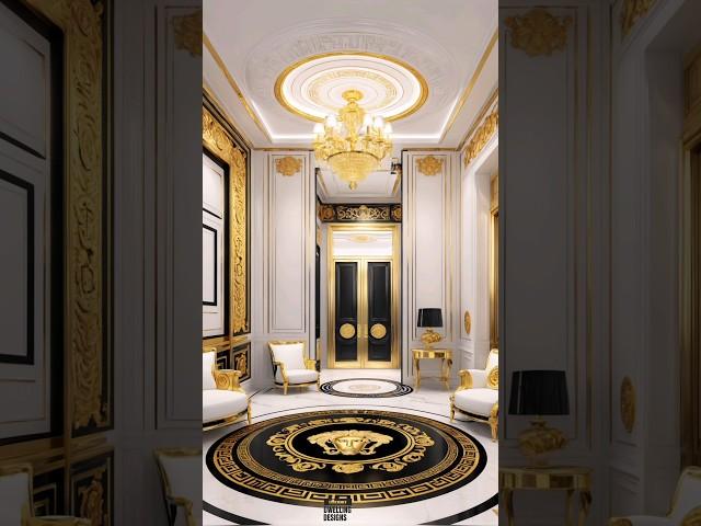 Versace INSPIRED Interior Charm ️  #versace #luxurylifestyle #luxuryinteriors #luxurydecor #opulent