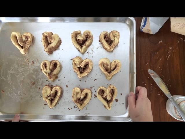 Heart Cinnamon Rolls